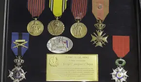 Condecoración a Jorge Sanjinez, veterano peruano de la Segunda Guerra Mundial [FOTOS]