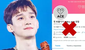 Twitter suspende a EXO-L ACE CAFE, cuenta de antifans de Chen