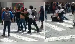 Candidato al Congreso atrapa a sujeto que robó celular en Arequipa [VIDEO]