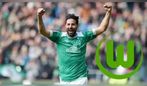 ¡Hasta los rivales lo recuerdan! La curiosa despedida del Wolfsburgo a Claudio Pizarro