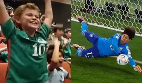 Tierna celebración: niños hinchas de México festejaron así el penal tapado por ‘Memo’ Ochoa 