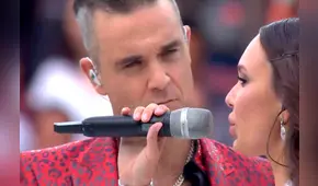 Critican a Robbie Williams por gesto obsceno en inauguración de Rusia 2018 [FOTO]