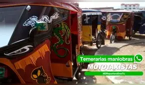 Reportero Ciudadano: Mototaxistas realizan temerarias maniobras por mal estado de pista