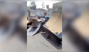  Comas: Denuncian que gestión del nuevo alcalde destruyó implementos de skatepark