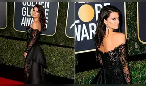 Golden Globes 2019: Penélope Cruz sorprendió a todos con escotado vestido durante la red carpet
