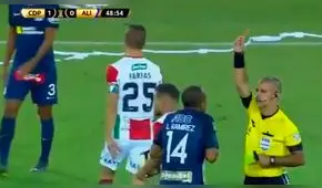 Alianza Lima vs Palestino: 'Cachito' Ramirez se va expulsado por doble amarilla [VIDEO]