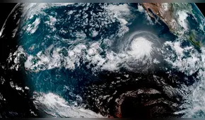 Eclipse solar 2019: imagen satelital capta avance de fenómeno astronómico junto al remolino del huracán Bárbara | Astronomía | Video