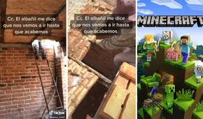 Albañil sorprende al construir un techo al estilo Minecraft y deja en shock a vecinos