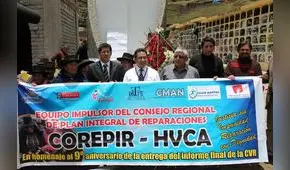 Huancavelica conmemora un año más de la Comisión de la Verdad