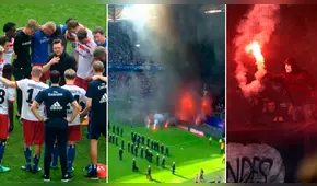 Hamburgo descendió por primera vez y sus hinchas desataron un tremendo caos [VIDEO]
