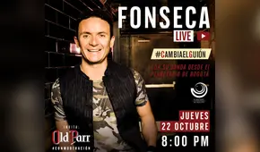 Fonseca realizará concierto gratuito a través de su canal de YouTube