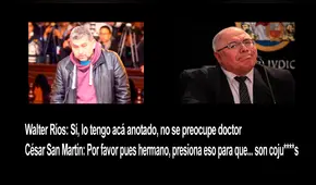 Juez César San Martín llamaba "hermano" a Walter Ríos y pedía agilizar trámite familiar