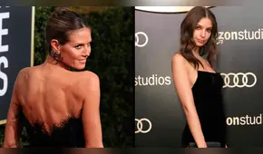El inesperado beso entre Emily Ratajkowski y Heidi Klum tras los Globos de Oro [VIDEO]