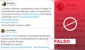 Elecciones 2020: Smartmatic no fue contratada para voto electrónico