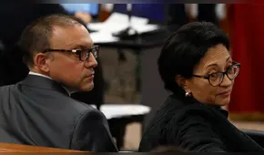 Ana Herz y Pier Figari fueron trasladados a la carceleta del PJ [VIDEO]