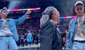 Bad Bunny imita a Triple H en juego de la NBA y es retirado del campo [VIDEO]