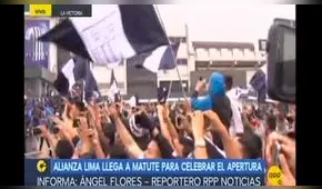 Alianza Lima: la celebración de los 'íntimos' en Matute a su retorno tras obtener el título del Apertura