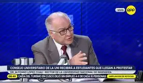 Rector de la UNI: “Yo no soy comunista y si tuviera 20 años, saldría a marchar”