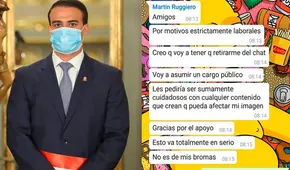 Ministro Ruggiero: “Imágenes de supuestas conversaciones mías en un chat son falsas”