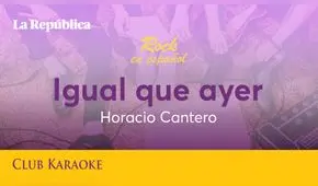 Igual que ayer, canción de Horacio Cantero