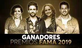 Premios Fama: lista completa de ganadores de lo mejor del 2019 en tv, teatro, cine y más 