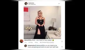 Bebe Rexha responde en Instagram a usuaria que la tildó de “gorda”