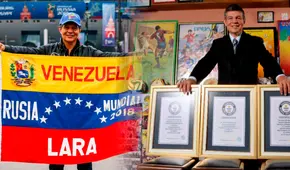 ¿Quién es Hely Garaggozo, el venezolano ganador de 3 récords Guinness por asistir a 10 mundiales?