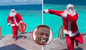 El baile viral de Evra disfrazado de Papá Noel del que todo el mundo habla [VIDEO]  