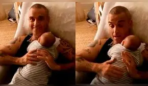 Robbie Williams crea tierna canción de cuna para arrullar a su hijo [VIDEO]