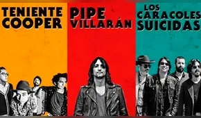 Pipe Villarán, Teniente Cooper y Los Caracoles Suicidas juntos en conciertos