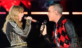 Taylor Swift canta 'Angels' con Robbie Williams y fans quedan fascinados