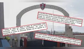 Ejército se pronuncia sobre denuncias en colegio militar de Arequipa