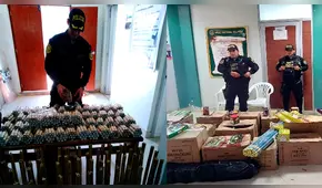Policía incauta más de 120 000 artefactos pirotécnicos en Lambayeque