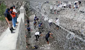 Chosica: culmina reparación y mantenimiento de mallas de contención