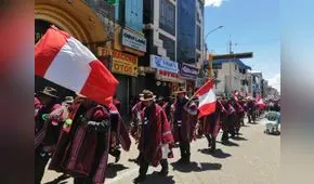 Ciudadanos de Puno viajaron a Lima para participar en la “Marcha de los 4 Suyos”