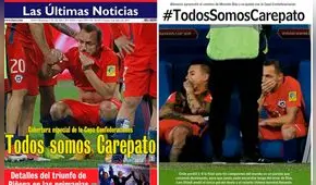 Portadas de diarios chilenos sufren la derrota contra Alemania en la Copa Confederaciones 