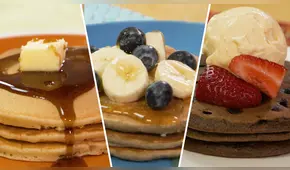 Aprende a preparar panqueques clásicos, de plátano  con avena y de chocolate