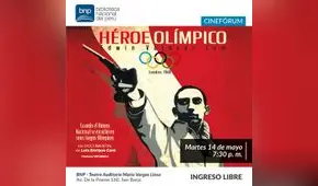 Documental "Héroe Olímpico" en la Biblioteca Nacional