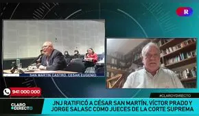 AAR: César San Martín condenó a Fujimori y por eso le tienen encono