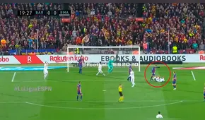 ¡La está sufriendo! Varane recibe cachetada de Alba, planchazo de Lenglet y samaqueada de Rakitic [VIDEO]