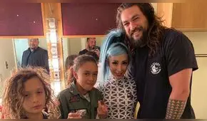 Jason Momoa se emociona al conocer a Axl Rose y Slash [VIDEO]