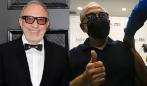 Emilio Estefan recibe vacuna contra el coronavirus en Miami