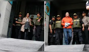 Ana Herz y Pier Figari fueron trasladados hacia sus respectivos penales [VIDEO]