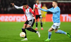 Con Marcos López todo el primer tiempo, Feyenoord ganó 1-0 a Lazio y pasó de ronda en Europa League