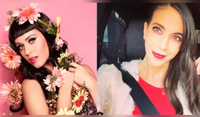 Chiara Pinasco se tomó una foto junto a la mascota de Katy Perry