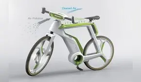 La bicicleta ecológica que purifica el aire mientras pedaleas