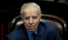 Expresidente argentino Carlos Menem en coma inducido tras sufrir un fallo renal