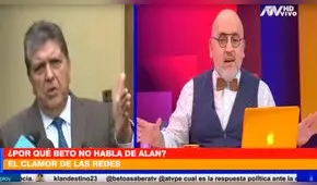 Beto Ortiz se burla de Alan García: “Me sorprende que haya sido increíblemente gil” [VIDEO]