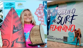 Catalina Zariquiey: niña piurana campeona en mundial de surf femenino en Brasil