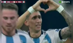 ¡No lo podía creer! Ángel Di María rompió en llanto tras su golazo ante Francia